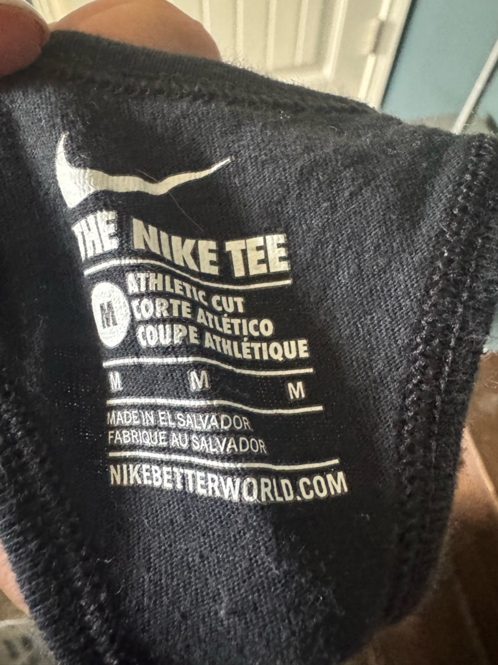 Nike Black Graphic Athletic Tank with White Logo Print - Picture 3 of 3